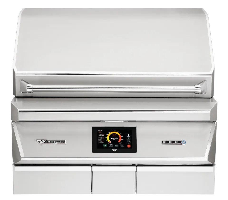 Twin Eagles 36" Built-In Wood Fired Pellet Grill and Smoker
