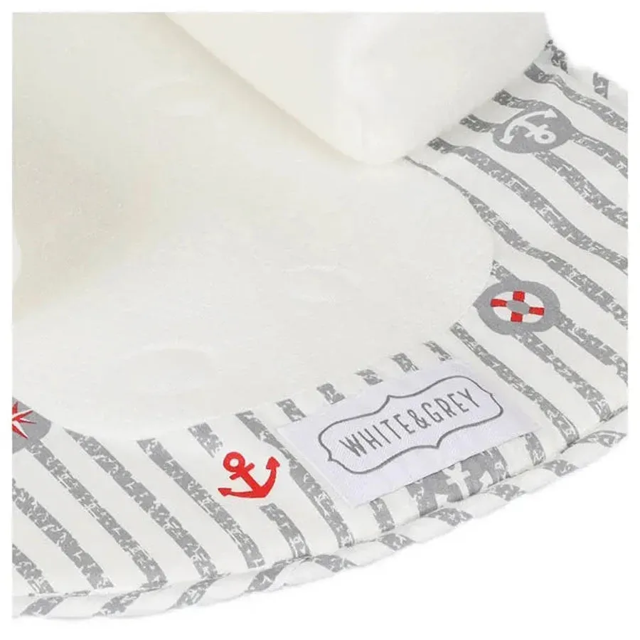 White & Grey Baby Cosy Sleep - Anchor