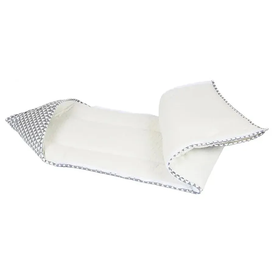 White & Grey Baby Sleeping Bag - Triangle